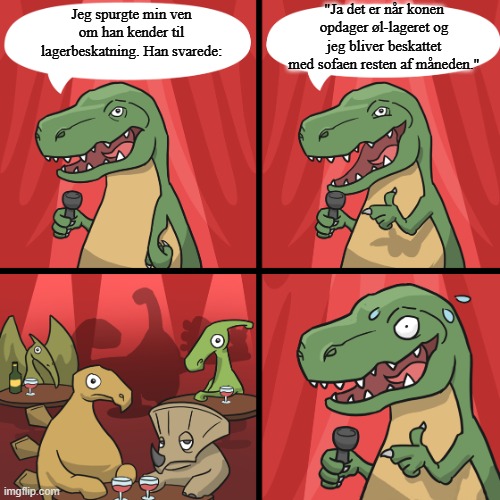 Lagerbeskatning vittighed.